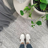 Harvey Silver Textured Wool Rug