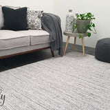 Harvey Silver Textured Wool Rug
