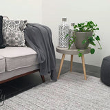 Harvey Silver Textured Wool Rug
