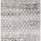 Heaven Dark Grey Diamond Pattern Rug