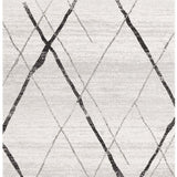 Heaven Grey Abstract Diamond Rug