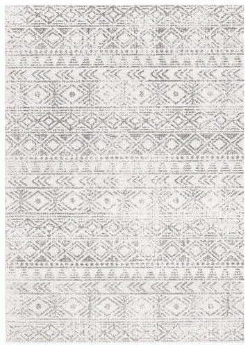 Heaven Grey Tribal Geometric Diamond Rug