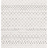 Heaven Ivory Grey Tribal Diamond Rug