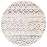 Heaven Multi Colour Tribal Pattern Round Rug