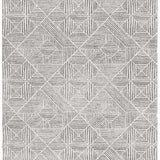 Heaven Silver Geometric Diamond Rug