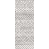 Heaven Silver Tribal Diamond Hallway Runner