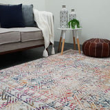 Heaven Multicolour Tribal Geometric Diamond Rug