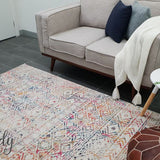 Heaven Multicolour Tribal Geometric Diamond Rug