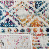 Heaven Multicolour Tribal Geometric Diamond Rug