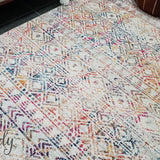 Heaven Multicolour Tribal Geometric Diamond Rug