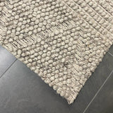Halli Grey Hand-Woven Wool Rug