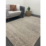 Halli Grey Hand-Woven Wool Rug