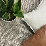 Halli Grey Hand-Woven Wool Rug