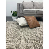 Halli Grey Hand-Woven Wool Rug