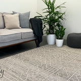Harlow Natural Ethnic Felted Wool Rug