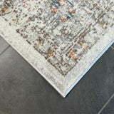 Madison Silver Faded Vintage Medallion Rug