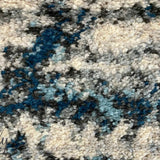 Iris Blue Grey Abstract Rug