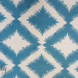 Industry Blue and White Geometric Diamond