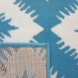 Industry Blue and White Geometric Diamond