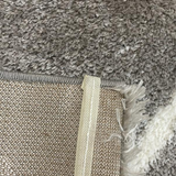 Jazz Grey Diamond Shaggy Rug