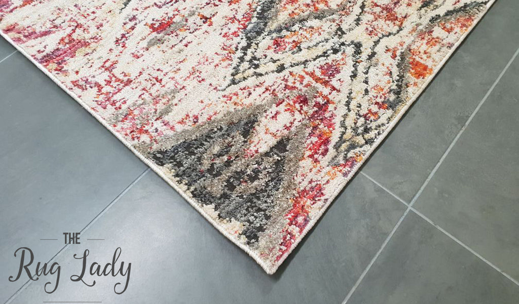 Bella Rust and Prints Distressed Vintage Rug Australia | The Rug Lady