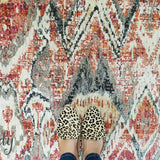 Bella Rust and Prints Distressed Vintage Rug