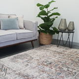 Bella Grey Distressed Vintage Rug