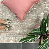 Kalypso Light Beige Abstract Canvas Rug