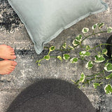 Kalypso Light Grey Canvas Art Rug