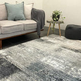 Kalypso Light Grey Canvas Art Rug
