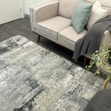 Kalypso Light Grey Canvas Art Rug