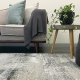 Kalypso Light Grey Canvas Art Rug
