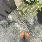 Kalypso Light Grey Canvas Art Rug