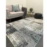 Kalypso Light Grey Canvas Art Rug