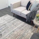 Kalypso Light Grey Abstract Lines Rug
