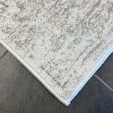 Kira Grey Medallion Floral Transitional Rug