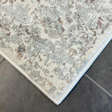 Kira Beige Grey Medallion Transitional Rug