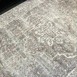 Kira Beige Grey Medallion Transitional Rug
