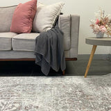 Kira Beige Grey Medallion Transitional Rug