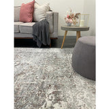 Kira Beige Grey Medallion Transitional Rug