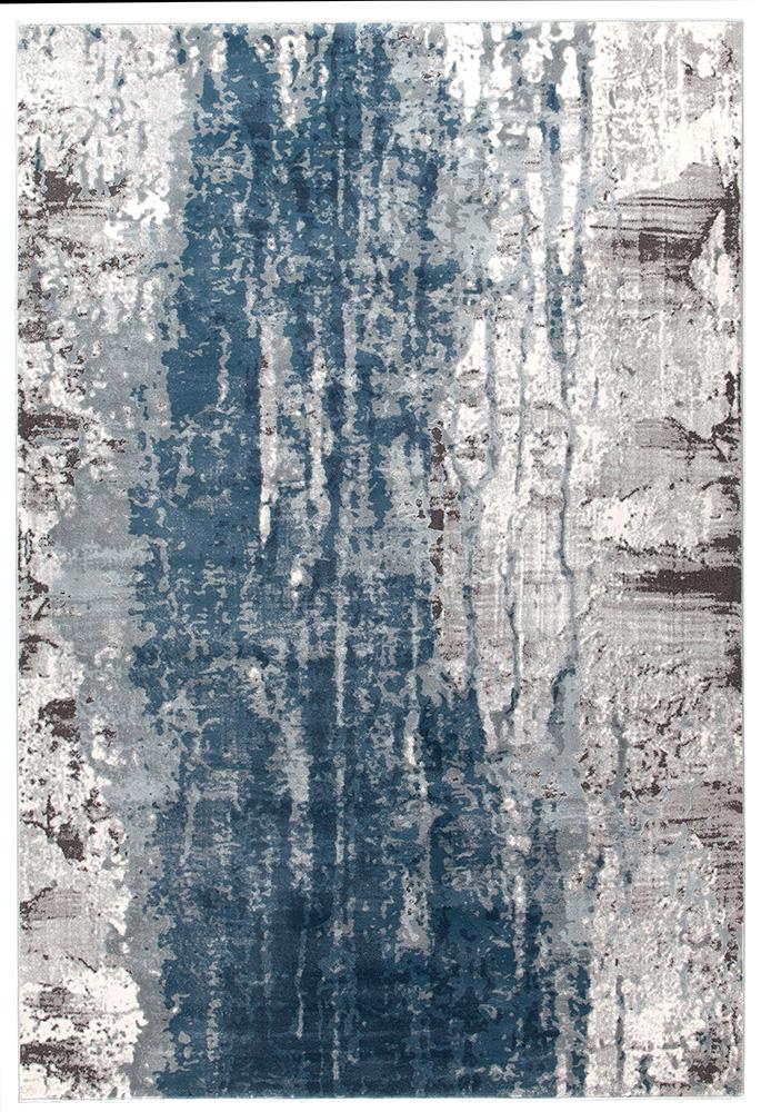 Kenna Blue Washed Out Abstract Rug
