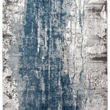 Kenna Blue Washed Out Abstract Rug