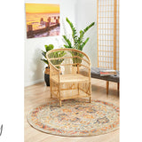 Heirloom Orange Transitional Medallion Rug