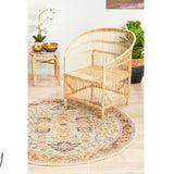 Heirloom Orange Transitional Medallion Rug
