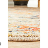 Heirloom Orange Transitional Medallion Rug