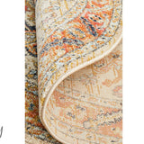 Heirloom Orange Transitional Medallion Rug