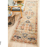 Heirloom Orange Transitional Medallion Rug