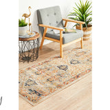 Heirloom Orange Transitional Medallion Rug