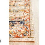 Heirloom Orange Transitional Medallion Rug