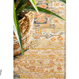 Heirloom Orange Transitional Medallion Rug